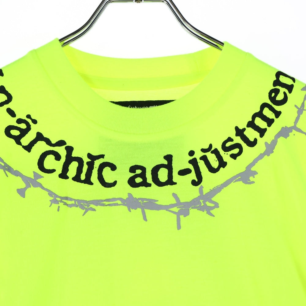 Palace Skateboards(パレススケートボーズ) 20SS ×アナーキック・アジャストメント ヒポクラシー L/S Tee 有刺鉄線 長袖Tシャツ イエロー