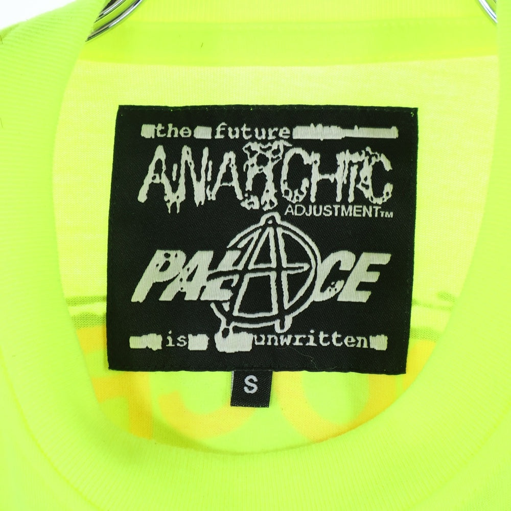 Palace Skateboards(パレススケートボーズ) 20SS ×アナーキック・アジャストメント ヒポクラシー L/S Tee 有刺鉄線 長袖Tシャツ イエロー