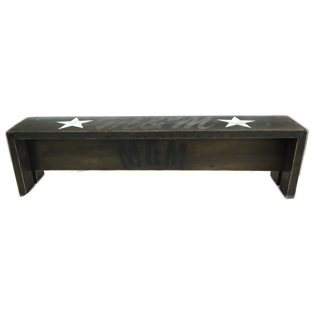 m&m(エムアンドエム) 1300mm Bench カスタム ペイント ウッド ベンチ ブラック