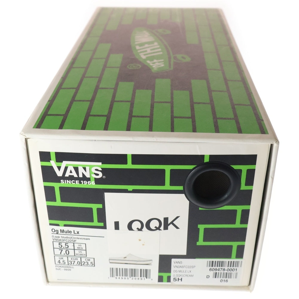 VANS(ヴァンズ) 2020 × LQQK STUDIO VAULT OG MULE LX ルックスタジオ ボルト ミュール サンダル ローカットスニーカー ベージュ US7/23.5cmVN0A5FC22SP