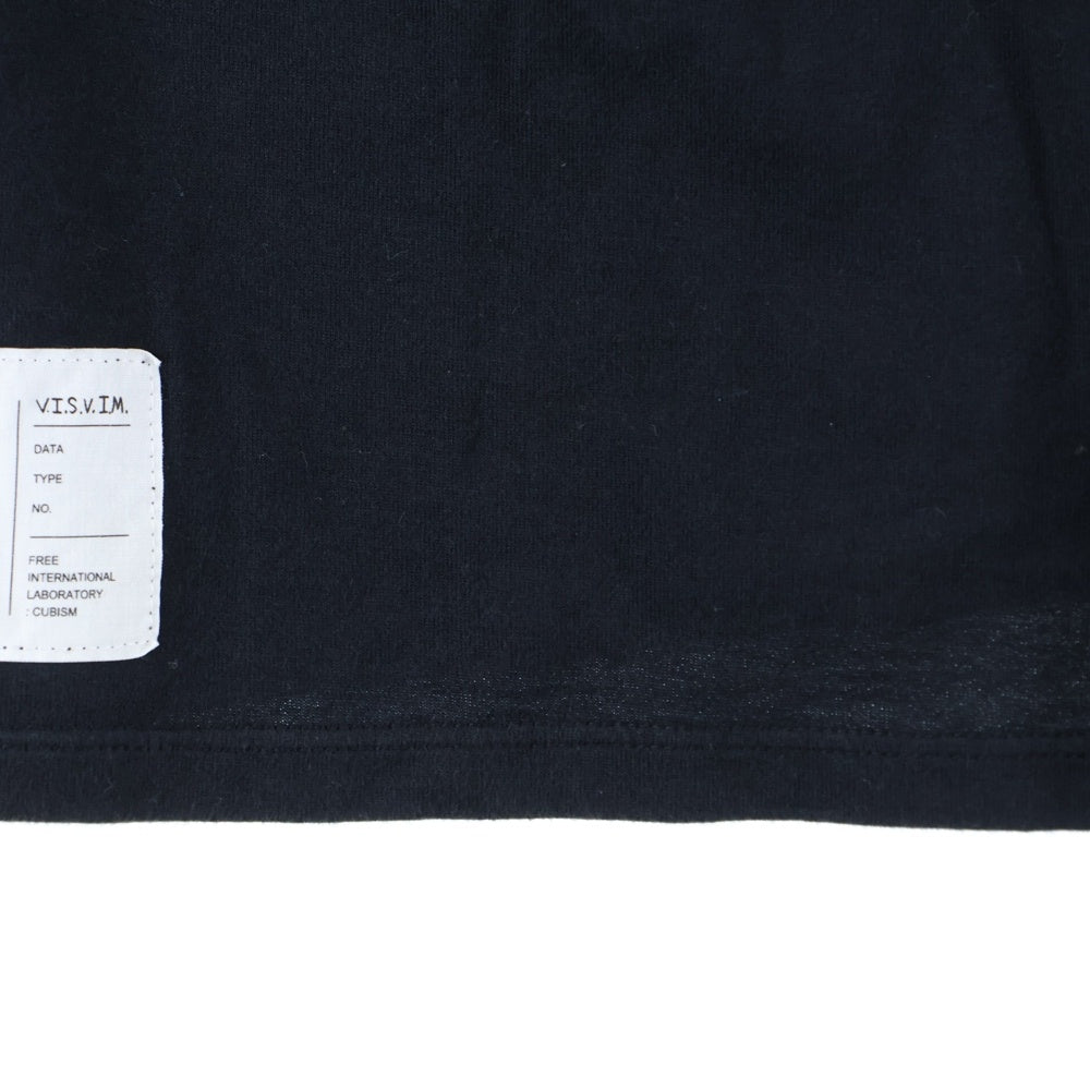 VISVIM(ヴィスヴィム) 00s 初期 ビーズT 赤ビーズ パイプビーズ ホワイトハーツ ゴローズネックレスプリント クルーネック 半袖Tシャツ カットソー ブラック