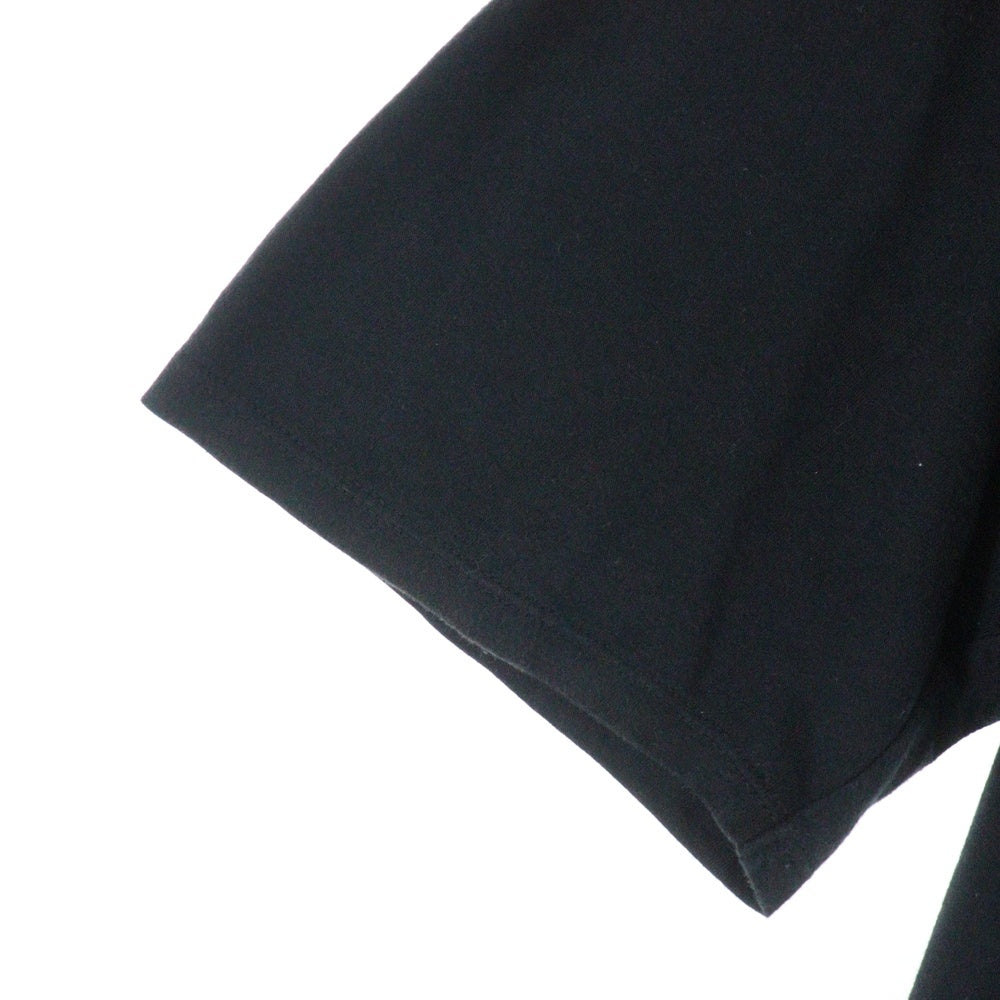 VISVIM(ヴィスヴィム) 00s 初期 ビーズT 青ビーズ ホワイトハーツ ネックレスプリント クルーネック 半袖Tシャツ カットソー ブラック