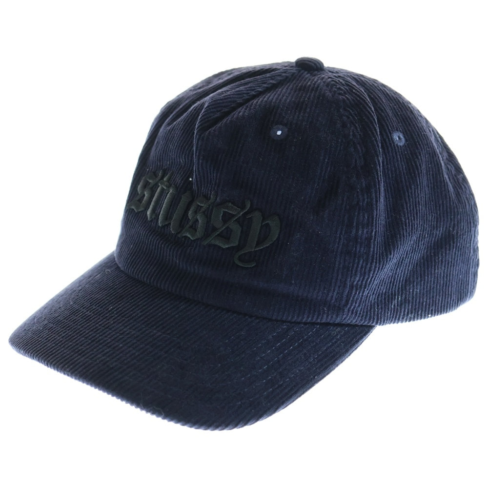 STUSSY(ステューシー) CORDUROY OE CAP コーデュロイ キャップ ネイビー