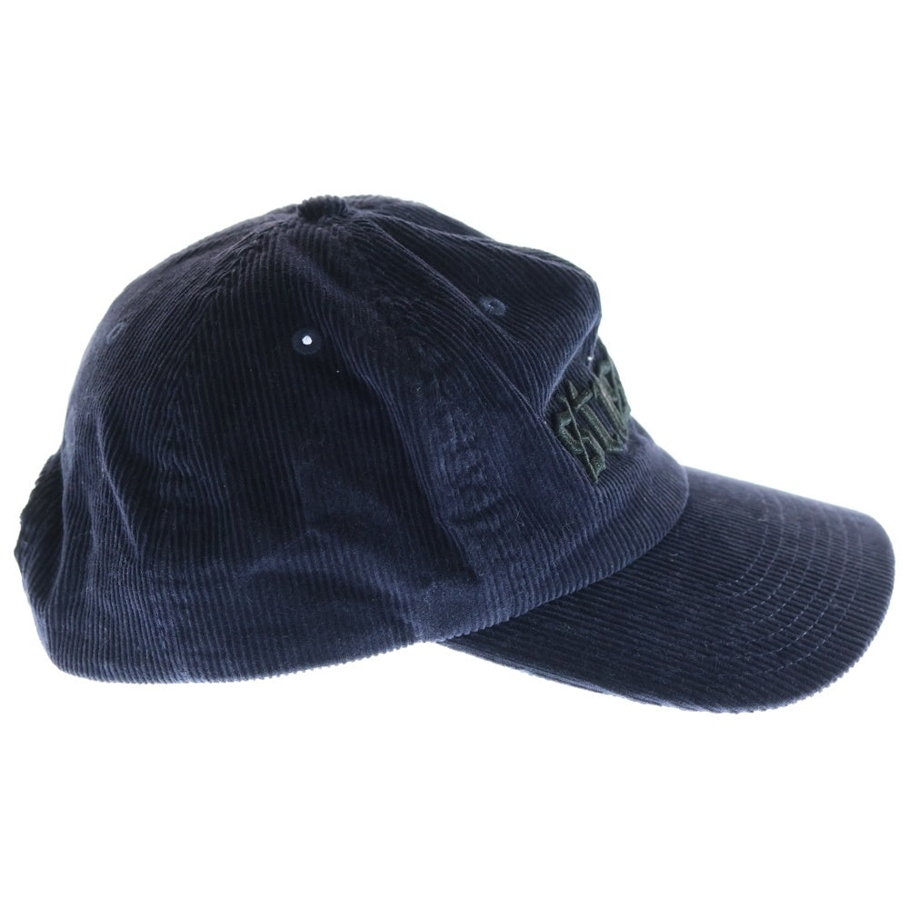 STUSSY(ステューシー) CORDUROY OE CAP コーデュロイ キャップ ネイビー
