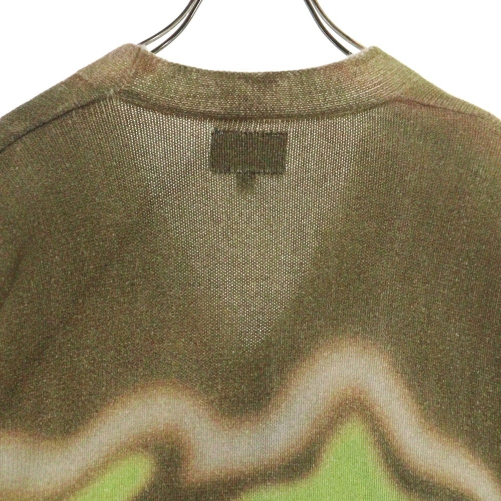 HUF(ハフ) 24AW SPACE DUST CARDIGAN スペースダストカーディガン グリーン KN00506