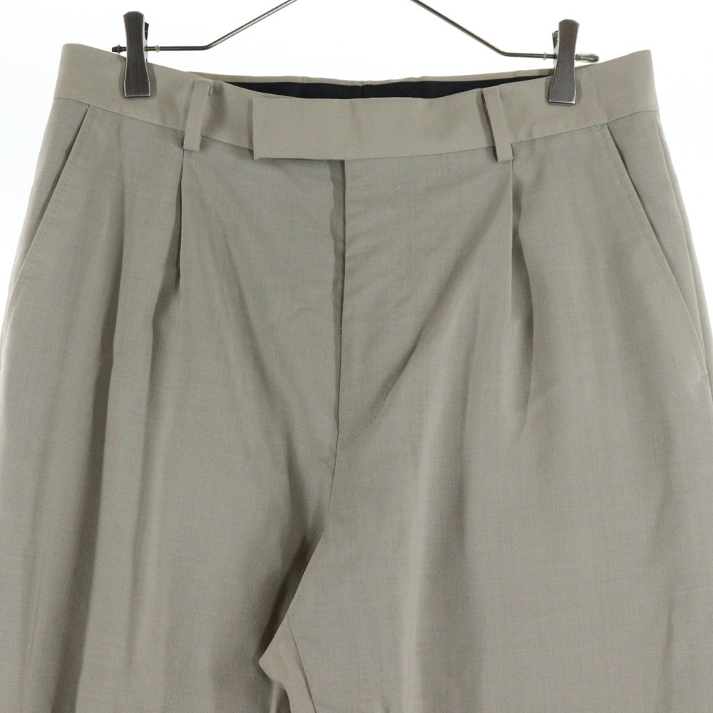 WACKO MARIA(ワコマリア) 23SS DORMEUIL PLEATED TROUSERS(TYPE-2)ドーメル 1タックトラウザーパンツ ベージュ