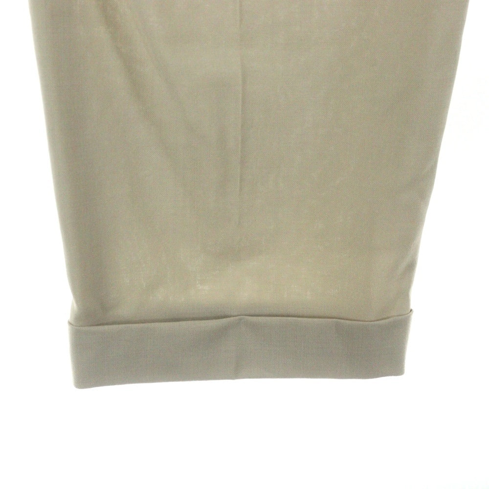 WACKO MARIA(ワコマリア) 23SS DORMEUIL PLEATED TROUSERS(TYPE-2)ドーメル 1タックトラウザーパンツ ベージュ