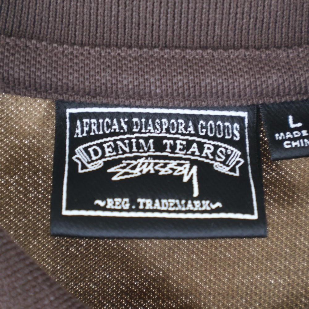 STUSSY(ステューシー) ×DENIM TEARS DT PIQUE POLO 半袖ポロシャツ