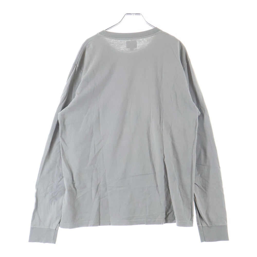 NOAH(ノア) ロゴ プリント 長袖Tシャツ ロンT カットソー グレー
