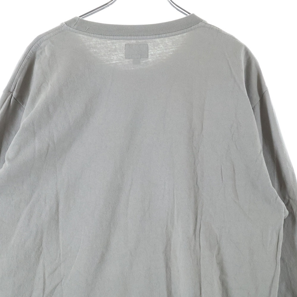 NOAH(ノア) ロゴ プリント 長袖Tシャツ ロンT カットソー グレー