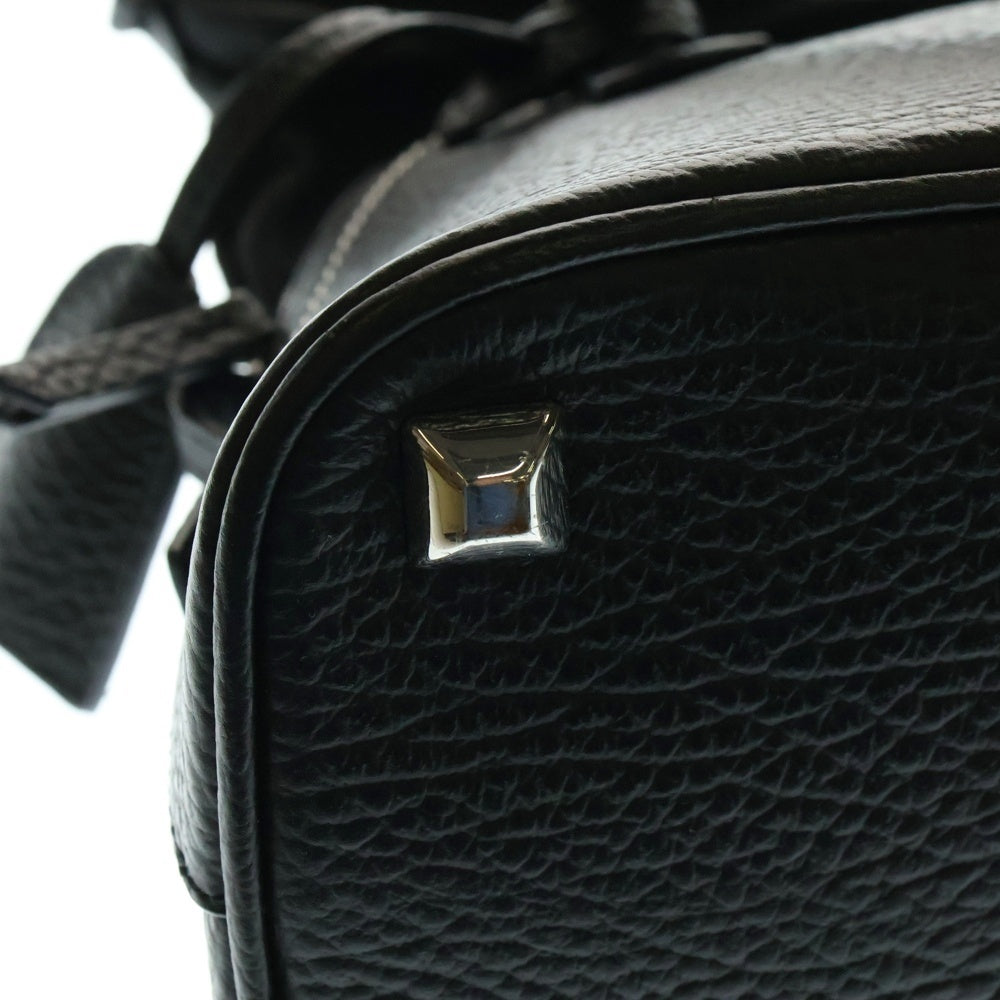 Maison Margiela 0(メゾンマルジェラ) 5AC ミニバッグ 2way ハンド ショルダー バッグ カーフレザー キャンバス ブラック S56WG0082