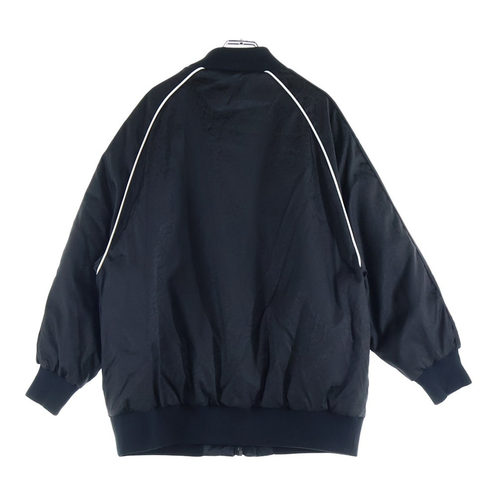 MONCLER(モンクレール) 23AW × adidas GENIUS SEELOS GIUBBOTTO アディダス ジーニアス 総柄 リバーシブル ナイロン ダウンジャケット ブラック I209S1A00015 M2448