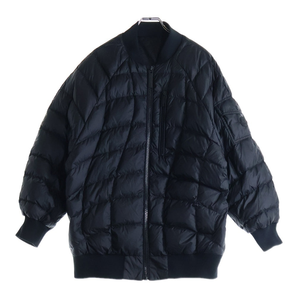 MONCLER(モンクレール) 23AW × adidas GENIUS SEELOS GIUBBOTTO アディダス ジーニアス 総柄 リバーシブル ナイロン ダウンジャケット ブラック I209S1A00015 M2448