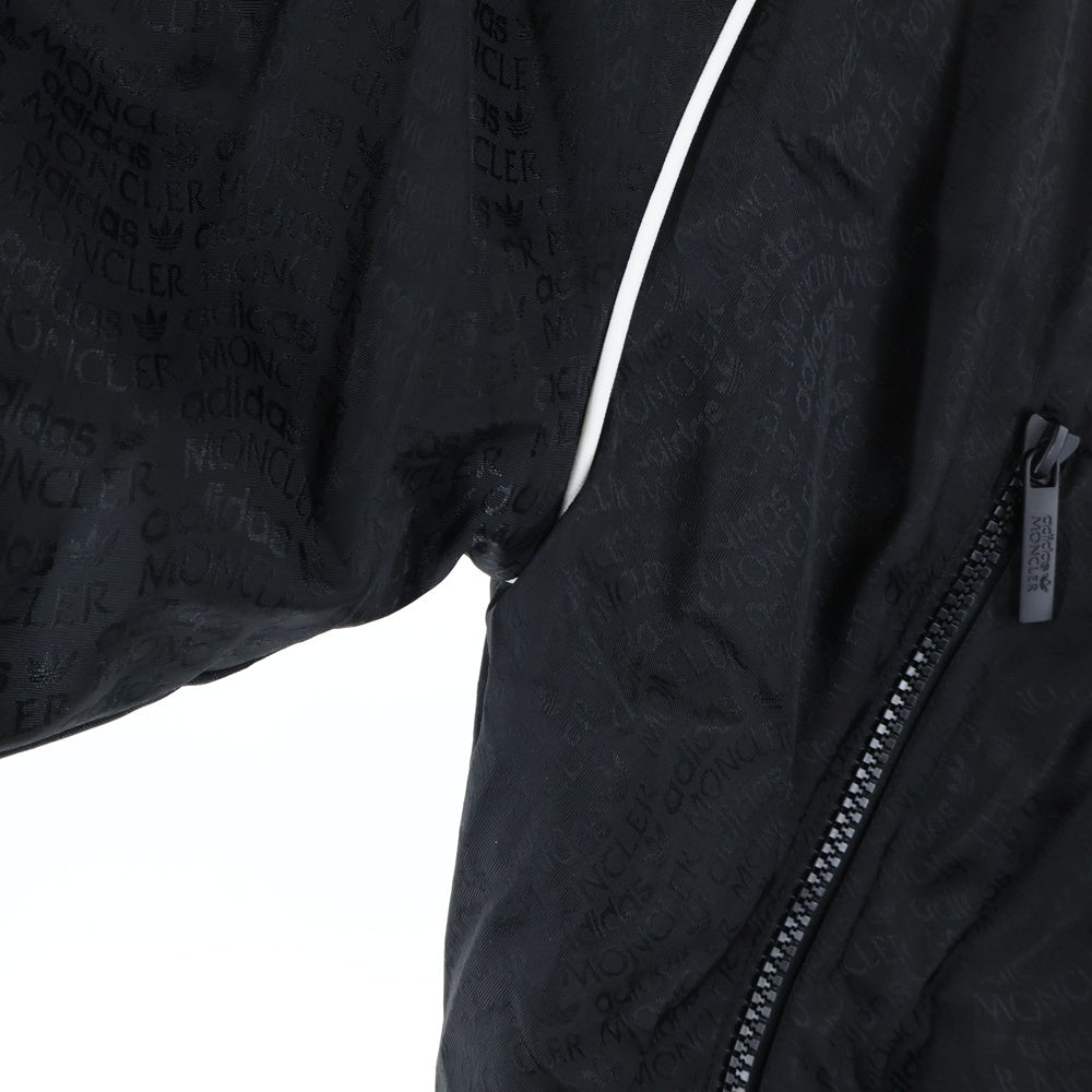 MONCLER(モンクレール) 23AW × adidas GENIUS SEELOS GIUBBOTTO アディダス ジーニアス 総柄 リバーシブル ナイロン ダウンジャケット ブラック I209S1A00015 M2448