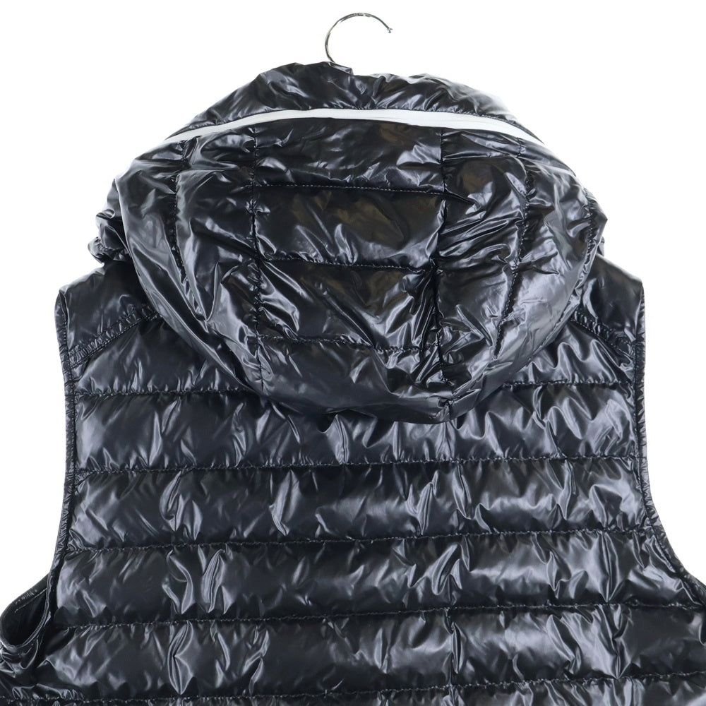 MONCLER(モンクレール) 23SS AKAISHI GILET メタリックナイロン ダウンベスト フーディー ブラック I10911A00059 596J9