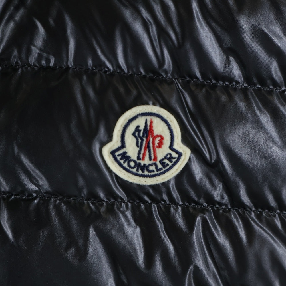 MONCLER(モンクレール) 23SS AKAISHI GILET メタリックナイロン ダウンベスト フーディー ブラック I10911A00059 596J9
