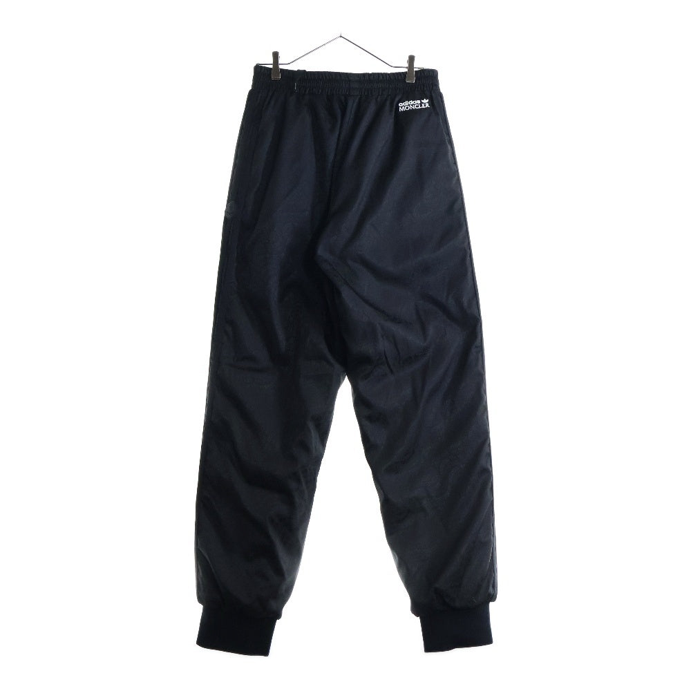 MONCLER(モンクレール) 23AW × adidas PANTALONE PANTS アディダス 総柄 パンタローネ リバーシブル ナイロンパンツ ブラック I209S2A00003 M2448