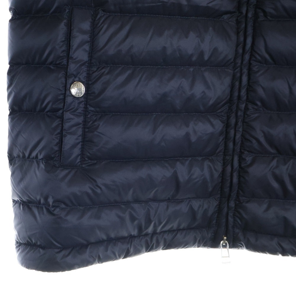 MONCLER(モンクレール) 19SS GAUDIN GIUBBOTTO ゴーダン トリコロール フルジップアップ ナイロン ダウンジャケット フーディー ネイビー E10914135394 53279