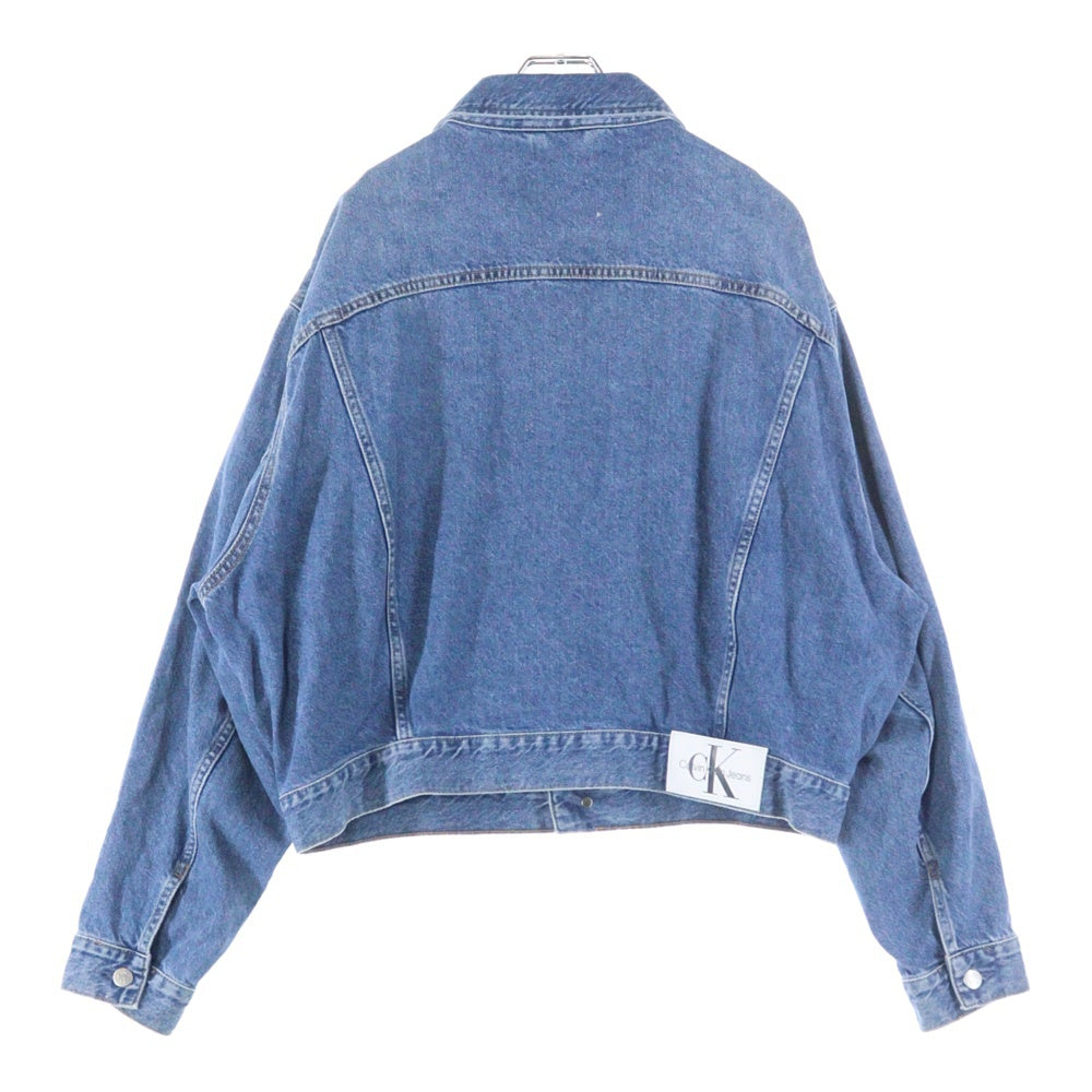 Calvin Klein(カルバンクライン) Oversize Denim Jacket ウォッシュ加工 オーバーサイズ デニムジャケット ブルー J30J323243