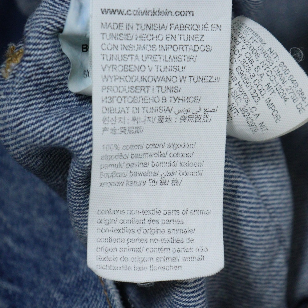 Calvin Klein(カルバンクライン) Oversize Denim Jacket ウォッシュ加工 オーバーサイズ デニムジャケット ブルー J30J323243