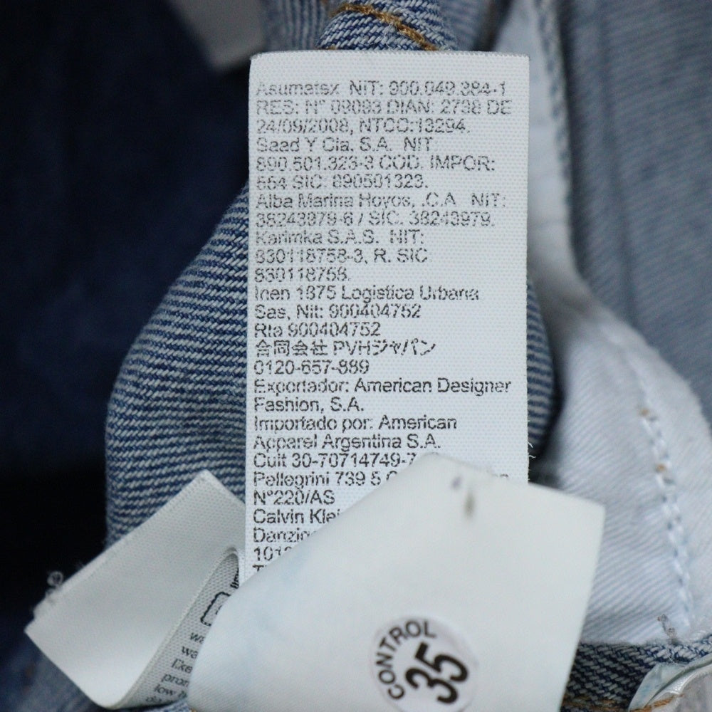 Calvin Klein(カルバンクライン) Oversize Denim Jacket ウォッシュ加工 オーバーサイズ デニムジャケット ブルー J30J323243