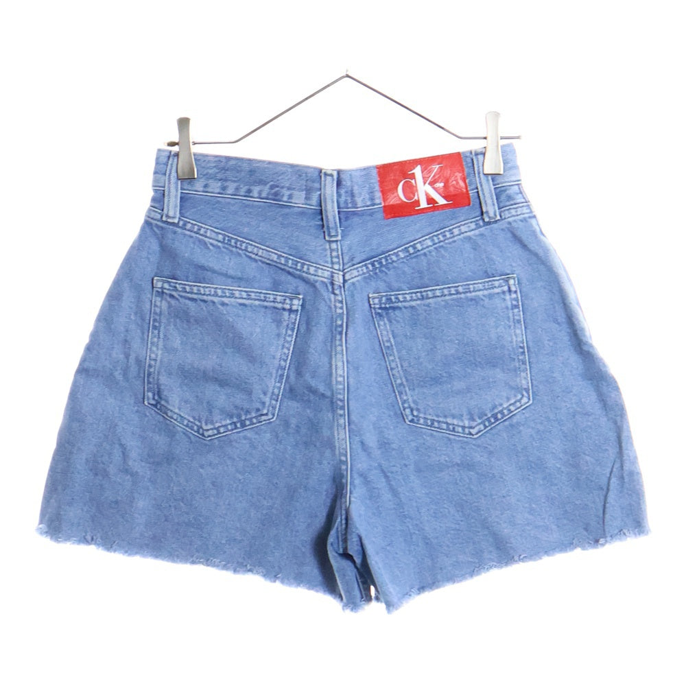 Calvin Klein(カルバンクライン) ダメージ加工 デニムショーツ レディース J219191 ブルー
