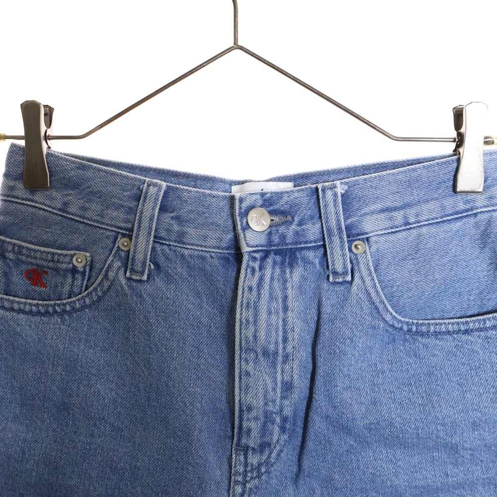 Calvin Klein(カルバンクライン) ダメージ加工 デニムショーツ レディース J219191 ブルー