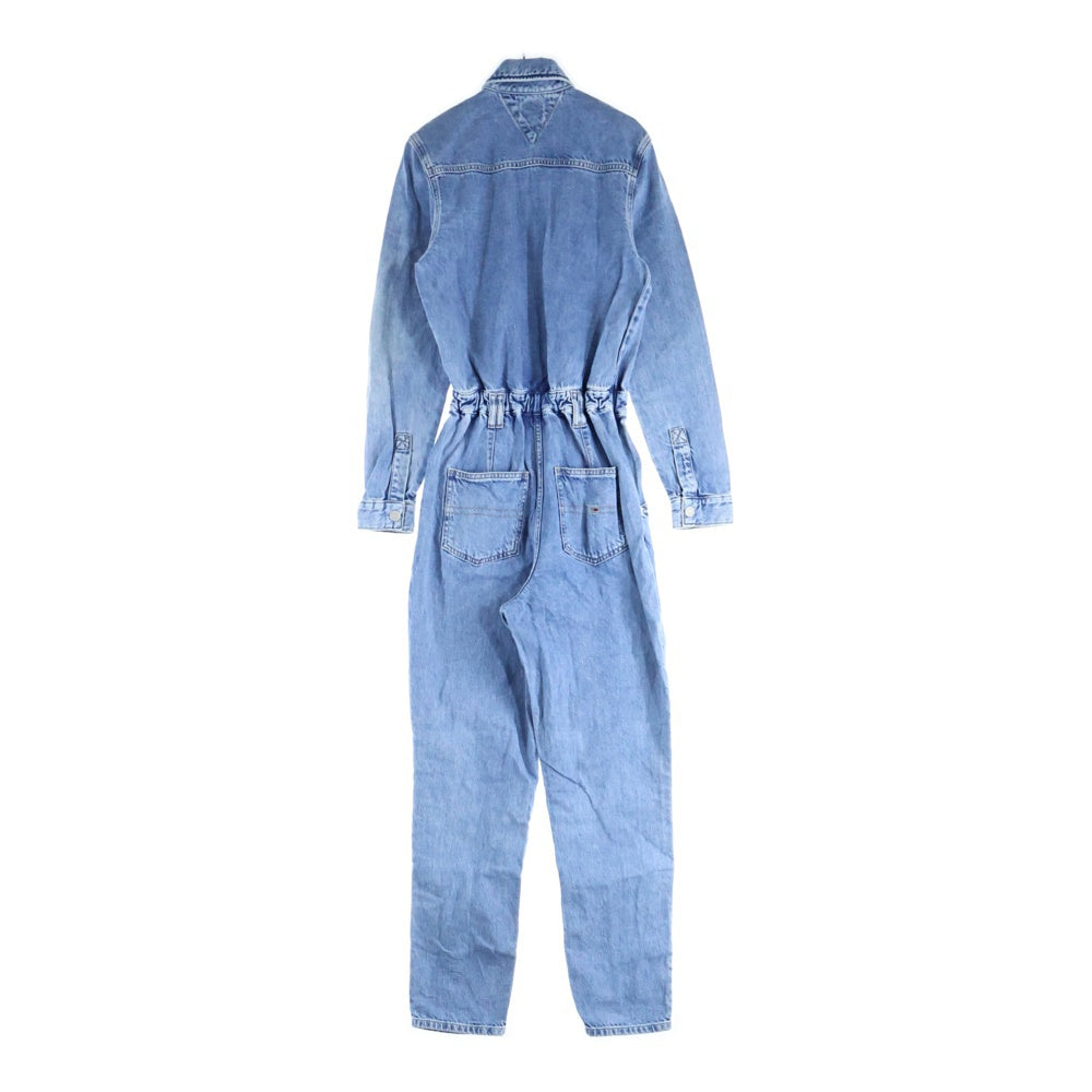 TOMMY JEANS(トミージーンズ) Overal Mom Jumpsuit デニム オールインワン サロンペット つなぎ レディース DW0DW10106 ブルー