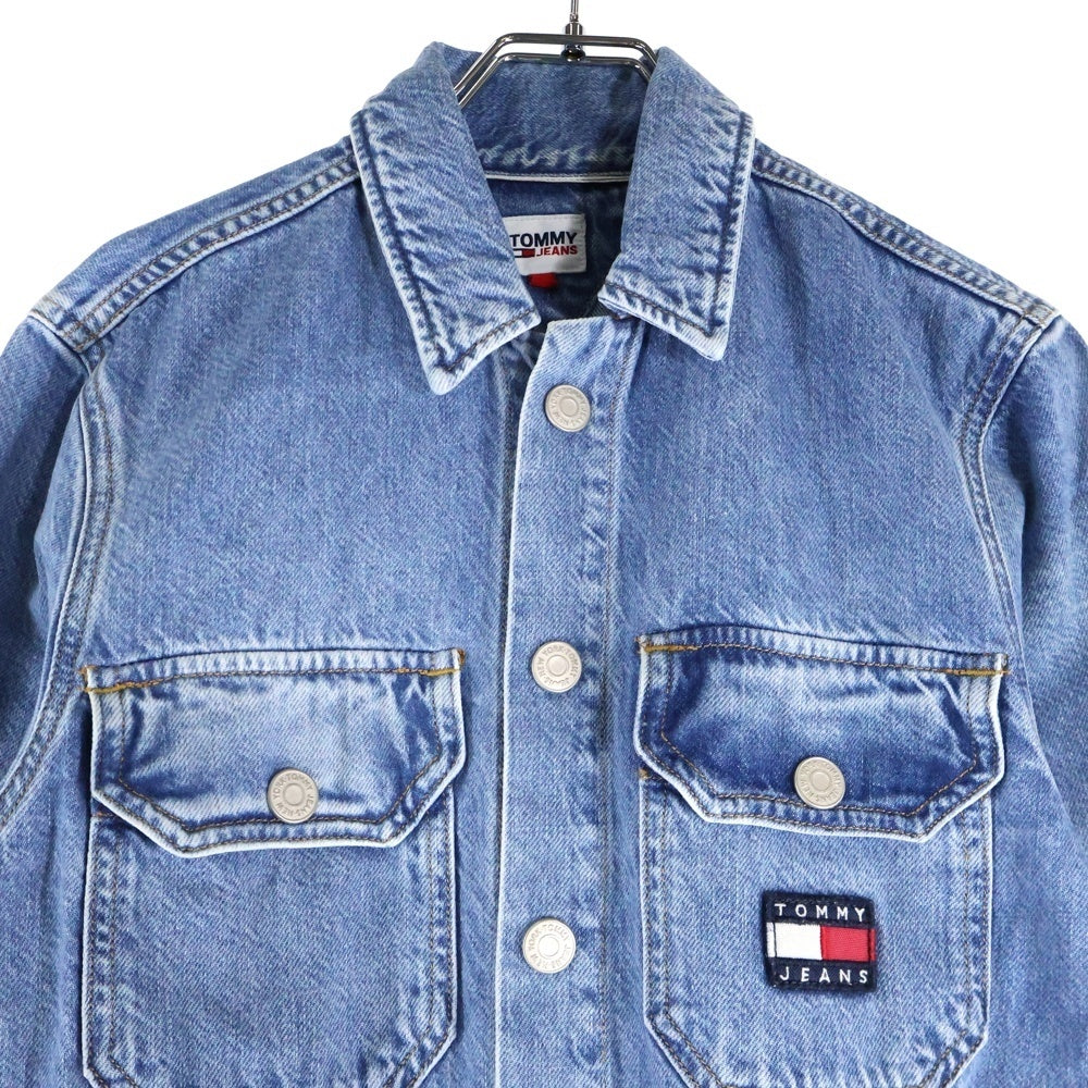 TOMMY JEANS(トミージーンズ) Overal Mom Jumpsuit デニム オールインワン サロンペット つなぎ レディース DW0DW10106 ブルー