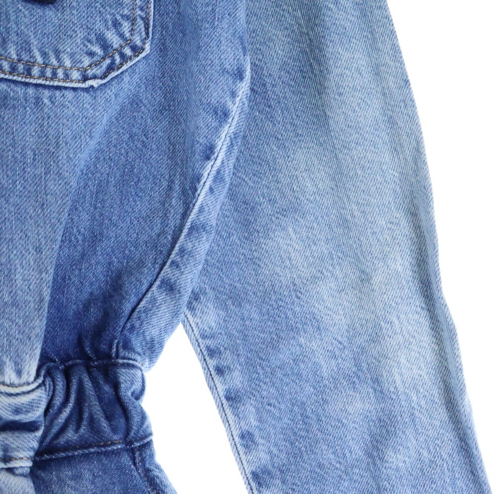 TOMMY JEANS(トミージーンズ) Overal Mom Jumpsuit デニム オールインワン サロンペット つなぎ レディース DW0DW10106 ブルー