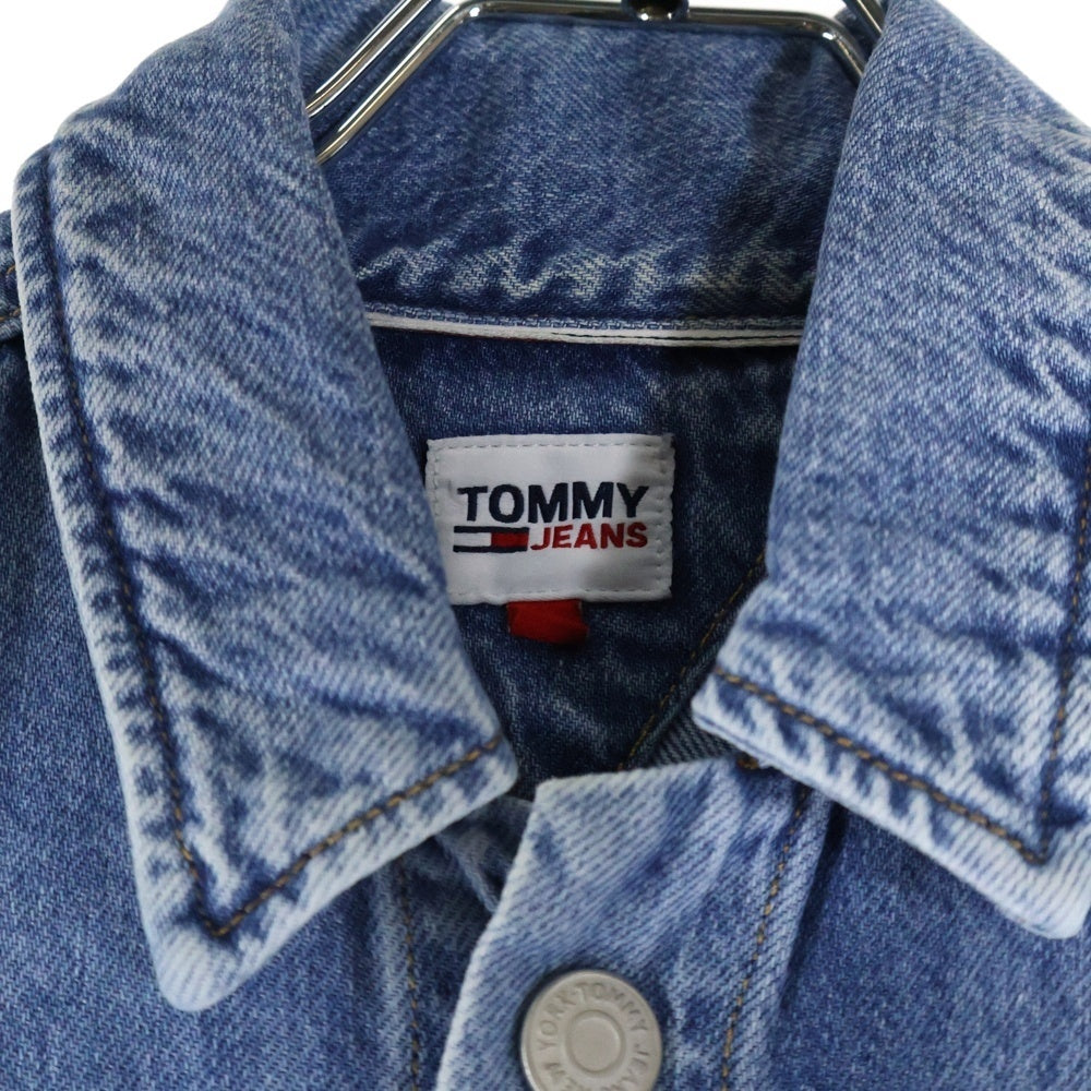 TOMMY JEANS(トミージーンズ) Overal Mom Jumpsuit デニム オールインワン サロンペット つなぎ レディース DW0DW10106 ブルー