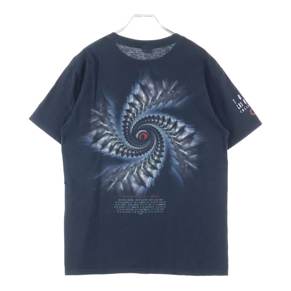 VINTAGE(ヴィンテージ) 00s 2010 VINTAGE TOOL Summer Tour Tee トゥール サマーツアー プリント クルーネック 半袖Tシャツ カットソー ブラック