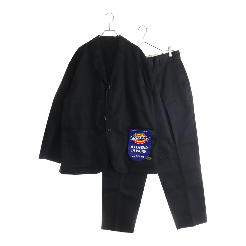 Dickies(ディッキーズ) 20SS × TRIPSTER × BEAMS トリップスター ビームス 2B テーラードジャケット トラウザーパンツ セットアップ スーツ ブラック 194M10BM02/194M40BM02
