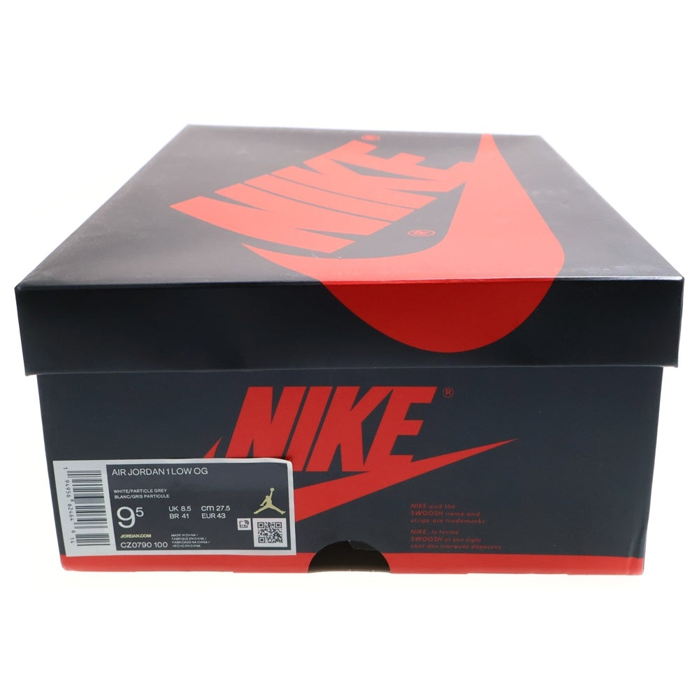 NIKE(ナイキ) IR JORDAN 1 LOW OG NEUTRA GREY エアジョーダン 1 ニュートラル グレー ローカットスニーカー ホワイト US9.5/27.5cm CZ0790-100