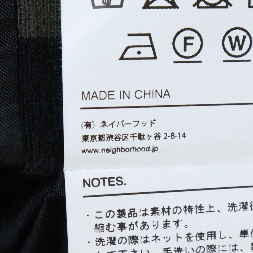NEIGHBORHOOD(ネイバーフッド) 22SS ロゴ刺繍 サテン ナイロンジャケット ブルゾン ブラック 221TSNH-JKM08