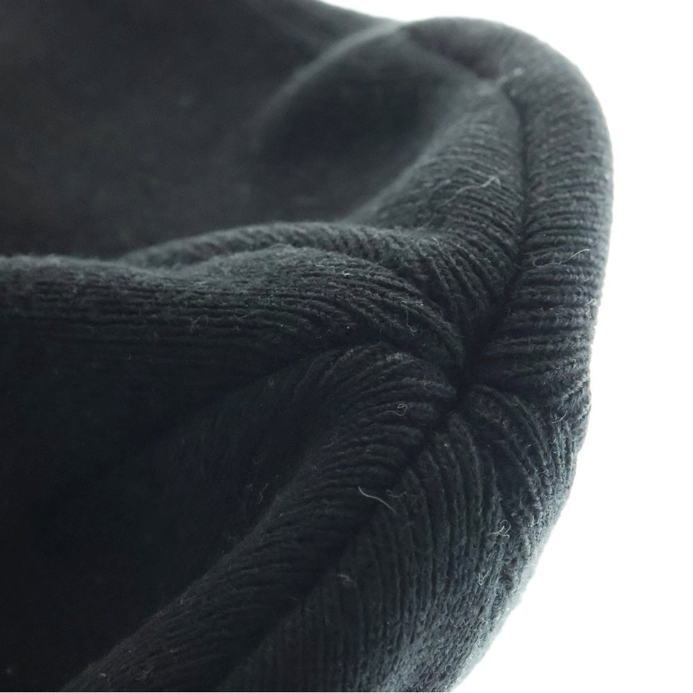STUSSY(ステューシー) 00s OLD STUSSY オールドステューシー 銀タグ グラフィックプリント ニットビーニー 帽子 ブラック