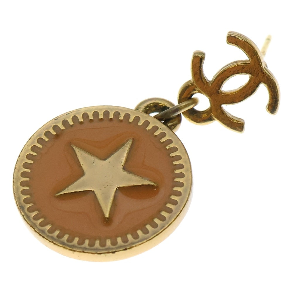 CHANEL シャネル 星 スタッドピアス ゴールド ココマーク ピンク CHANEL(シャネル) ココマーク スター スタッドピアス ゴールド/ピンク