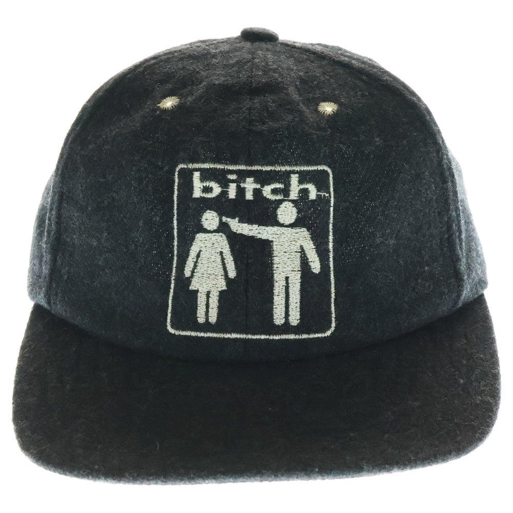 Vintage Works(ヴィンテージワークス) 90s Bitch Skateboards Wool Cap ビッチ スケートボーズ USA製 ウール ベースボール トラッカーキャップ 帽子 ブラック