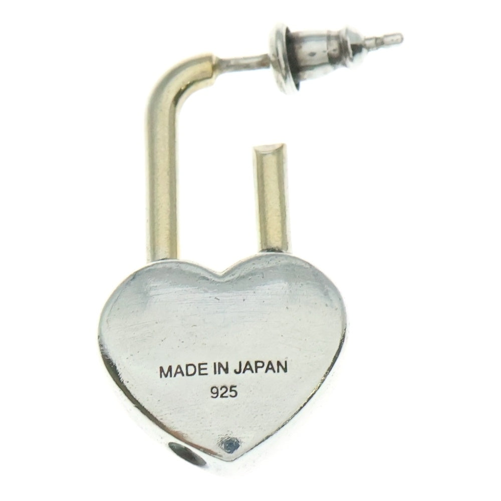 AMBUSH(アンブッシュ) SMALL HEART PADLOCK EARRING ピアス シルバー