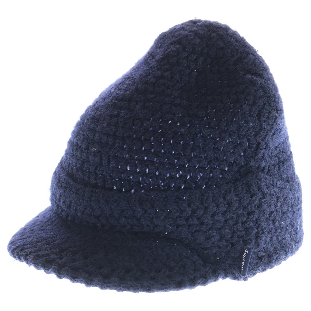 SUPREME(シュプリーム) 22AW Mohair croched crusher hat モヘアクロシェクラッシャーハット 帽子 ネイビー