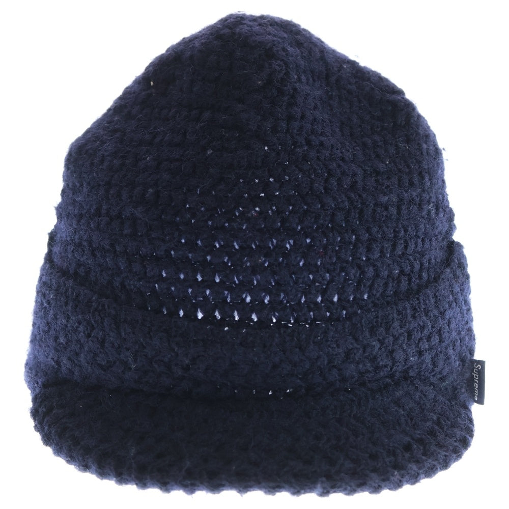 SUPREME(シュプリーム) 22AW Mohair croched crusher hat モヘアクロシェクラッシャーハット 帽子 ネイビー
