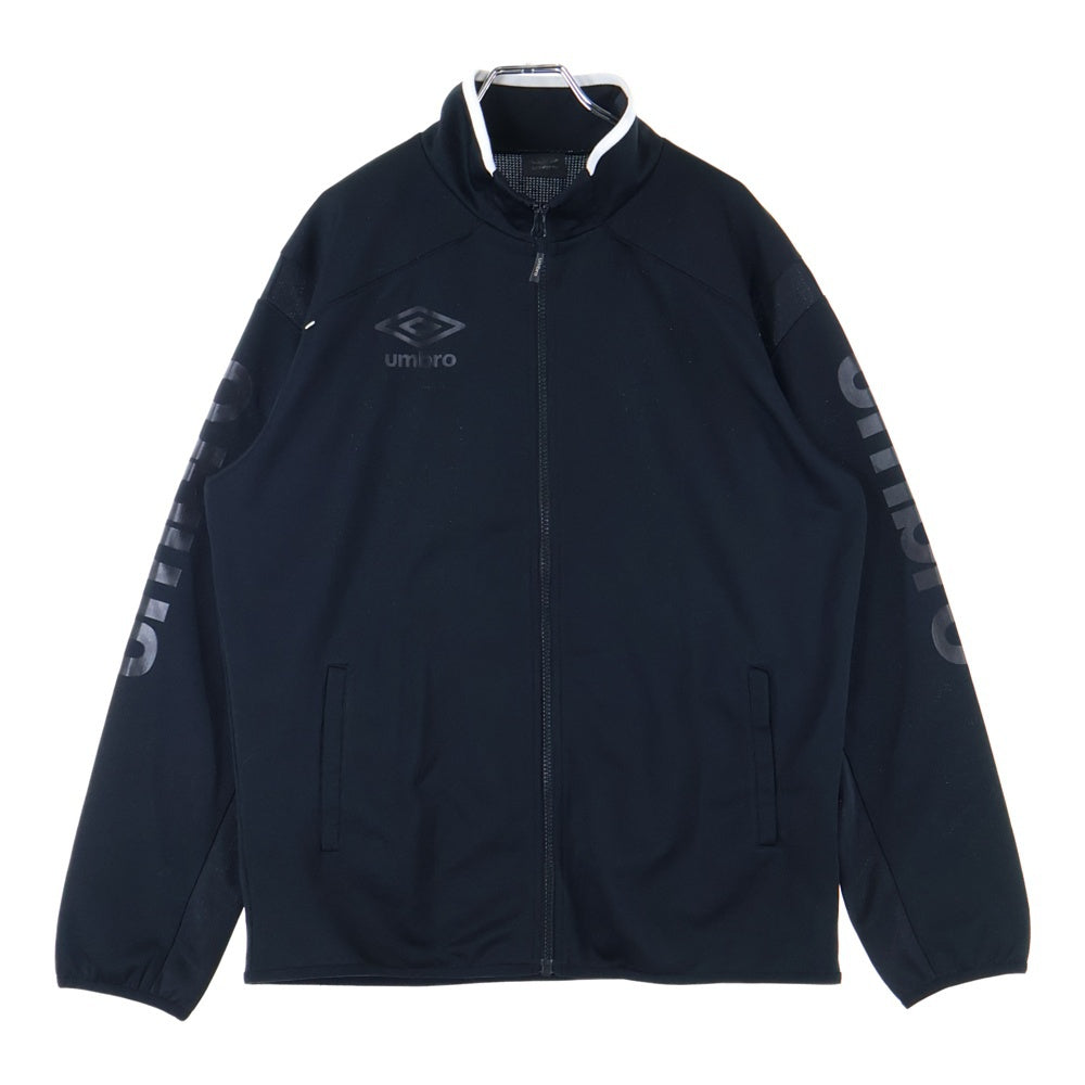 UMBRO(アンブロ) ジップアップ トラック ハイブリッドジャージジャケット ブラック UCS2643
