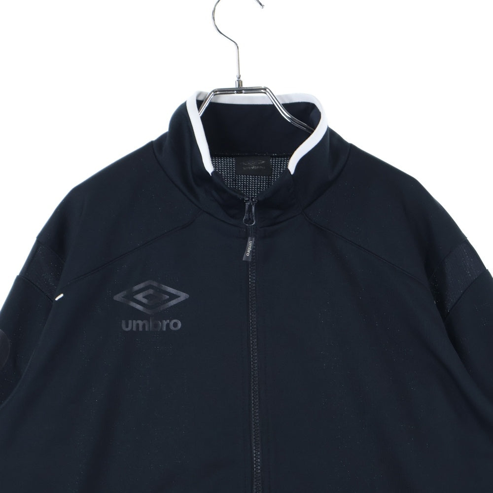 UMBRO(アンブロ) ジップアップ トラック ハイブリッドジャージジャケット ブラック UCS2643