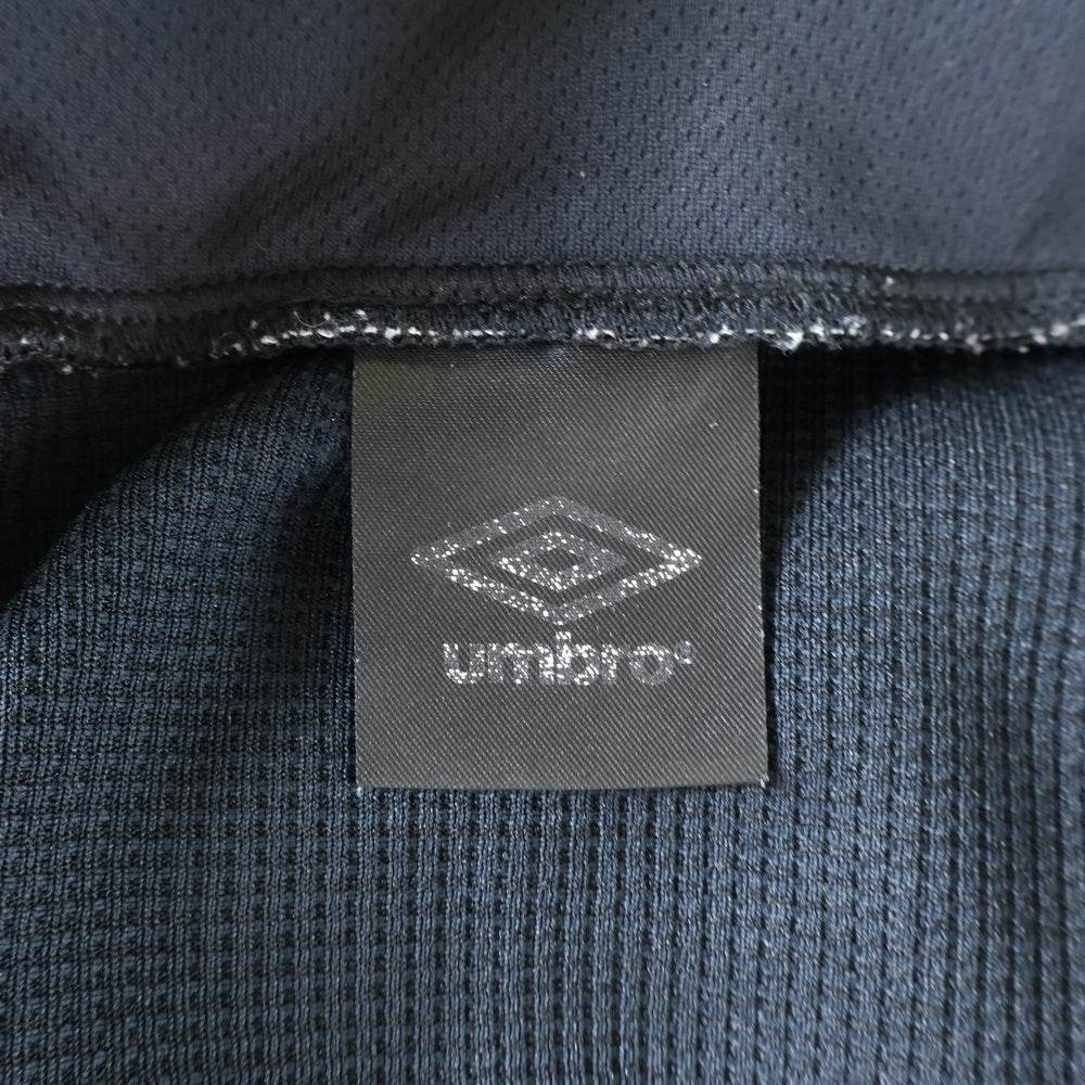 UMBRO(アンブロ) ジップアップ トラック ハイブリッドジャージジャケット ブラック UCS2643