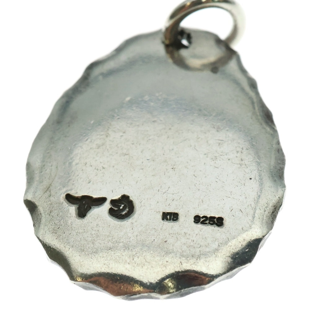 TADY & KING(タディアンドキング) K18 イーグルスタンプ タタキメタルL 大 ネックレストップ シルバー/ゴールド