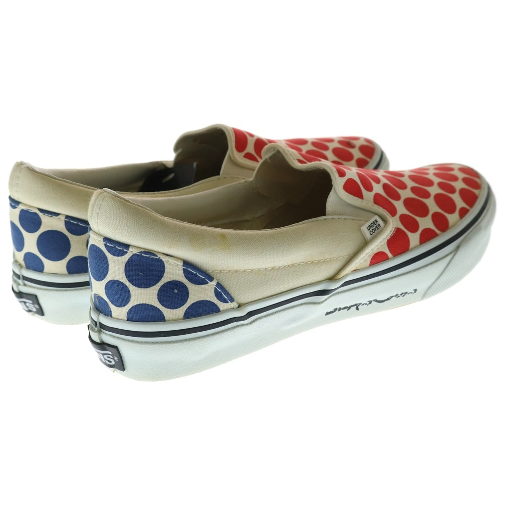 VANS(ヴァンズ) × UNDERCOVER CLASSIC SLIP-ON DOT V98-J670 アンダーカバー ドット柄 スリッポン ローカットスニーカー レッド US9/27cm