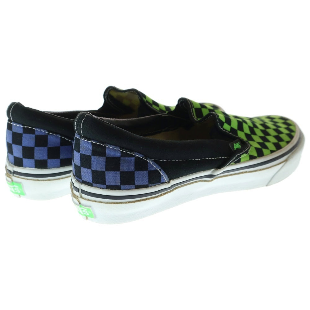 VANS(ヴァンズ) × UNDERCOVER CLASSIC SLIP-ON CHECK V98-Z529 アンダーカバー チェッカーボード クラシック スリッポン ローカットスニーカー グリーン US10/28cm