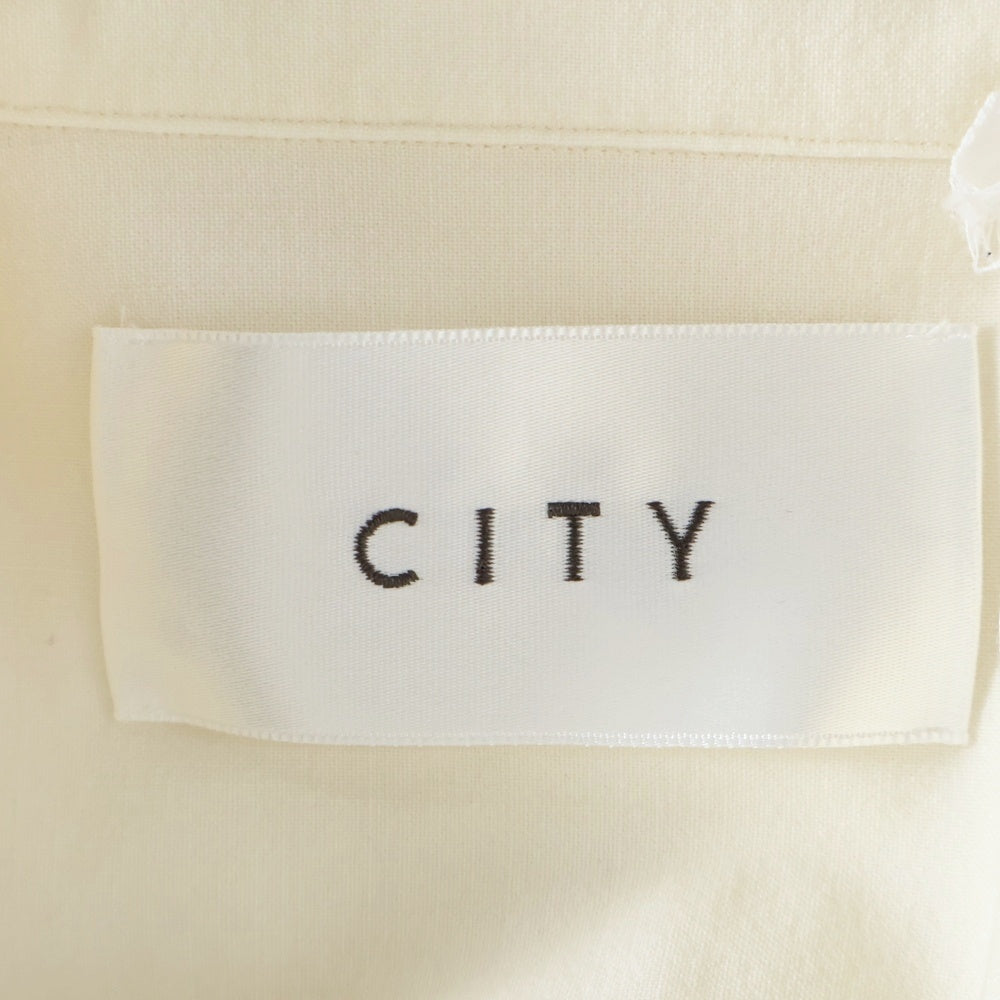 CITY(シティ) ウール生地 長袖シャツ クリーム 112600009