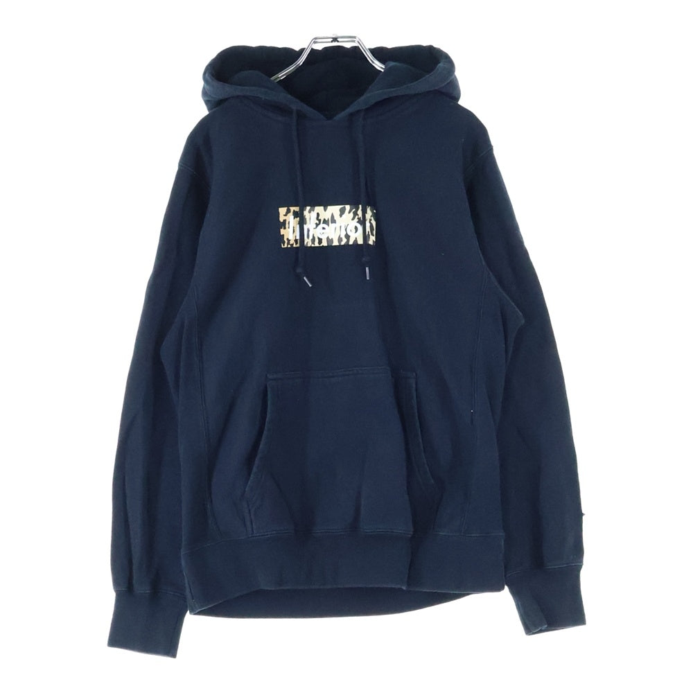 MARK MCNAIRY(マークマクナイリー) Inferior ボックスロゴ プリント プルオーバーパーカー フーディ ブラック