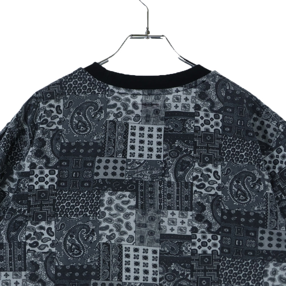 SUPREME(シュプリーム) 19SS Patchwork Paisley S/S Top パッチワークペイズリー 半袖Tシャツ カットソー ブラック
